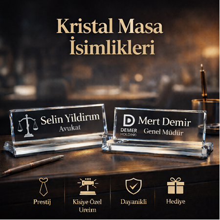 Kristal Masa İsimlikleri Nedir? Nerelerde Kullanılır?