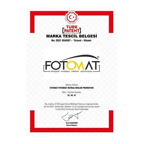 KASTAMONU'DA MARKA TESCİLLİ REKLAMCI FOTOMAT REKLAM