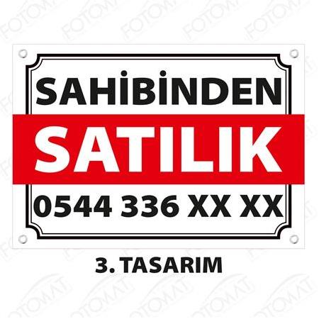 Fotomat Satılık Afişi Brandası Bezi İlanı Vinil Baskı
