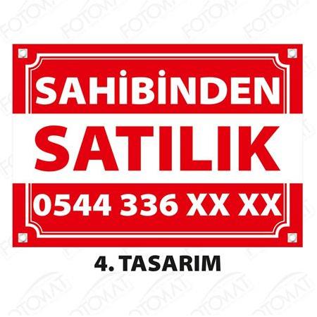 Fotomat Satılık Afişi Brandası Bezi İlanı Vinil Baskı