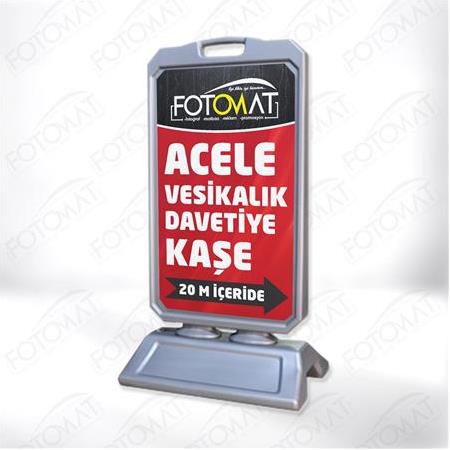 Fotomat Ayaklı Duba Tabela Reklam Panosu (Baskılı)