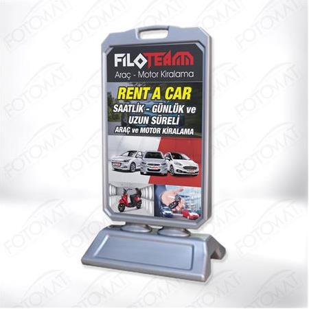 Fotomat Ayaklı Duba Tabela Reklam Panosu (Baskılı)