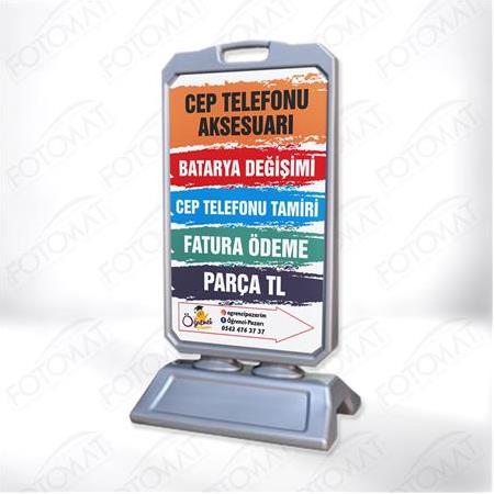 Fotomat Ayaklı Duba Tabela Reklam Panosu (Baskılı)