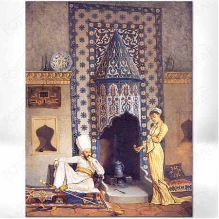 Fotomat Kahve Ocağı Dekoratif Kanvas Tablo Osman Hamdi