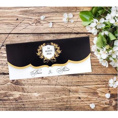 Fotomat Ezel Davetiye 2041 - Düğün Nişan Davetiyesi