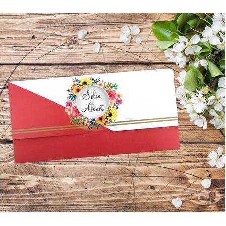 Fotomat Ezel Davetiye 2055 - Düğün Nişan Davetiyesi