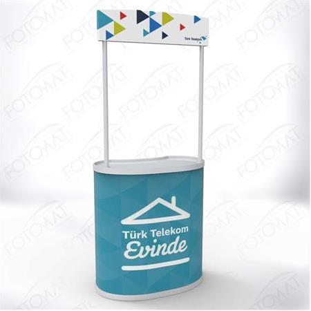 Fotomat Tanıtım Sunum Anket Oval Fasülye Stand