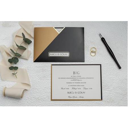 Fotomat 9274 Erdem Ekonom Düğün Nişan Davetiyesi