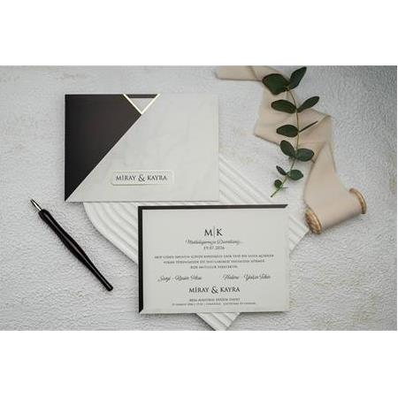 Fotomat 9152 Erdem Ekonom Düğün Nişan Davetiyesi