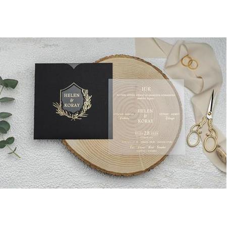 Fotomat 9272 Erdem Ekonom Düğün Nişan Davetiyesi