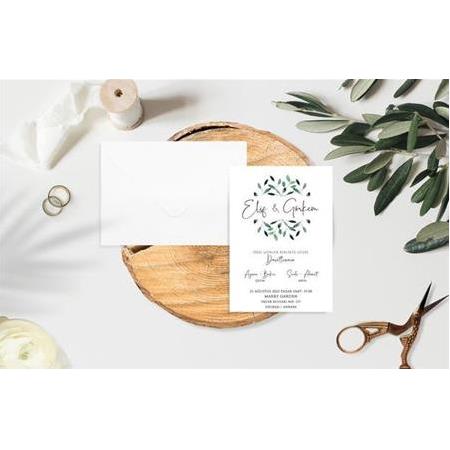 6270 Carmen Eco Düğün Nişan Davetiyesi Fotomat