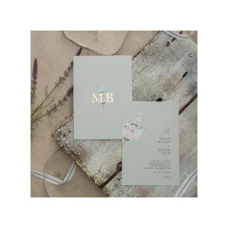 40360 Eco Polen Düğün Nişan Davetiyesi Fotomat