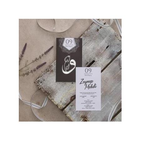 40399 Eco Polen Düğün Nişan Davetiyesi Fotomat