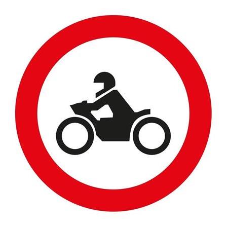 Fotomat Motosiklet Giremez Tabelası 40cm Sac Levha